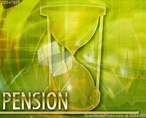 Image of Pension Abstract concept digital illustration