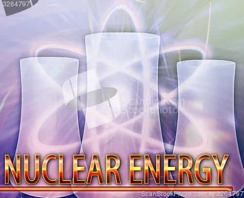 Image of Nuclear energy Abstract concept digital illustration