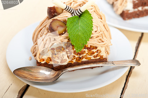 Image of chestnut cream cake dessert