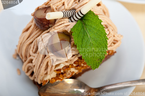 Image of chestnut cream cake dessert