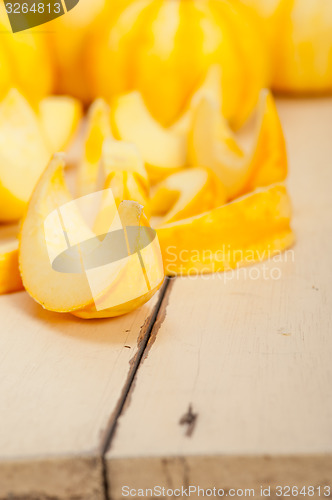 Image of fresh yellow pumpkin