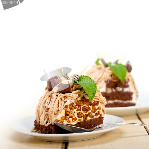 Image of chestnut cream cake dessert