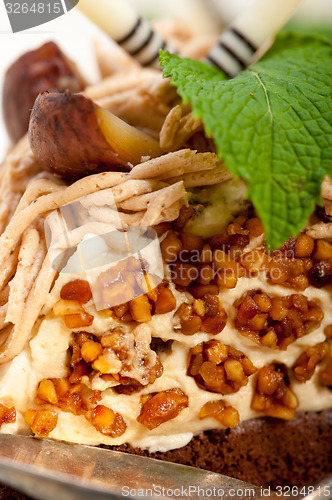 Image of chestnut cream cake dessert