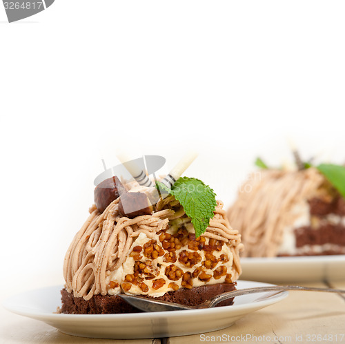 Image of chestnut cream cake dessert