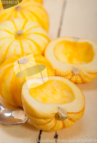 Image of fresh yellow pumpkin