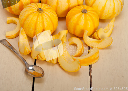 Image of fresh yellow pumpkin