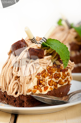 Image of chestnut cream cake dessert