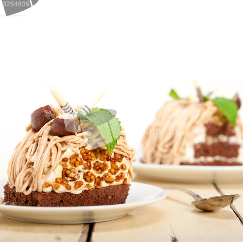 Image of chestnut cream cake dessert