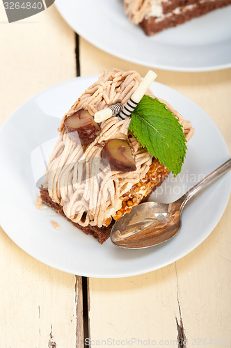 Image of chestnut cream cake dessert