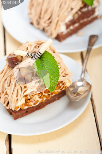 Image of chestnut cream cake dessert