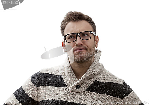 Image of Portrait of a Yound Perplexed Man