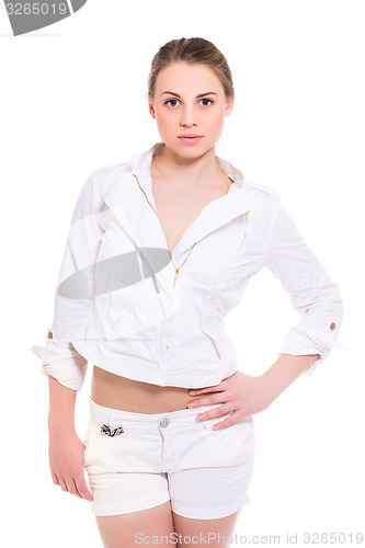 Image of Portrait of attractive young woman