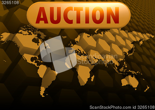 Image of Auction world map