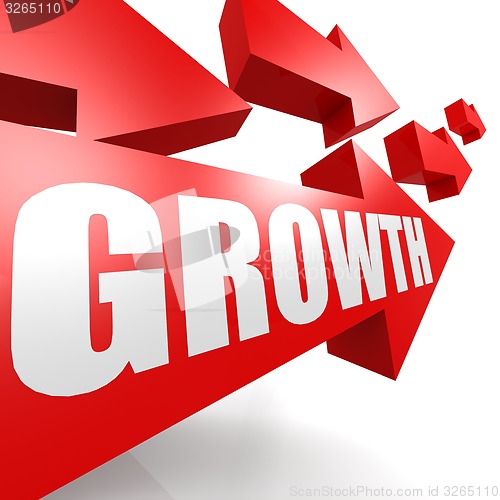 Image of Growth arrow in red