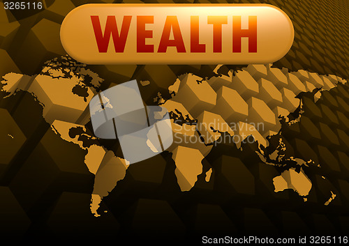 Image of Wealth world map