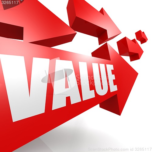 Image of Value arrow in red