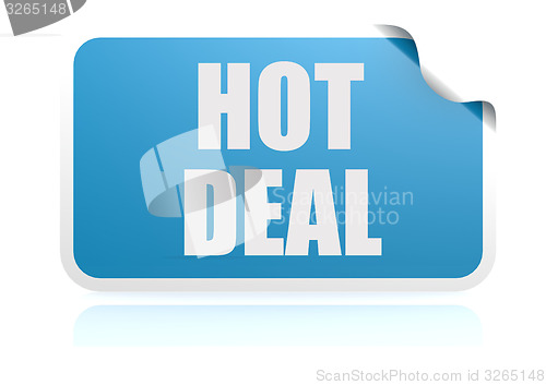 Image of Hot deal blue sticker