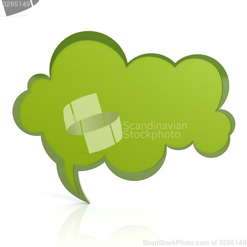 Image of Green speech bubble