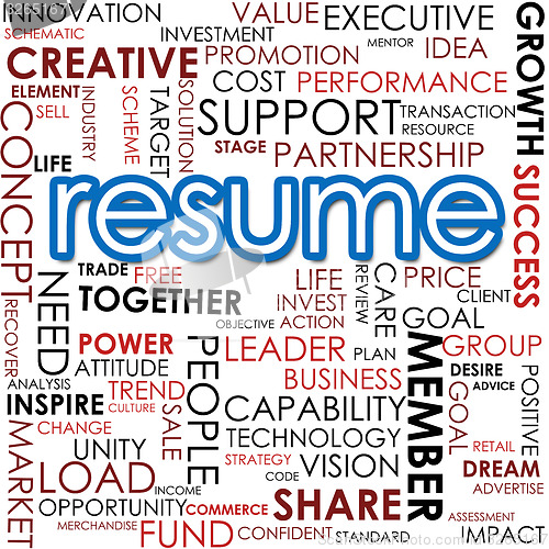 Image of Resume word cloud