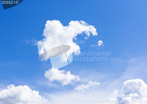 Image of Sunny blue cloudy sky