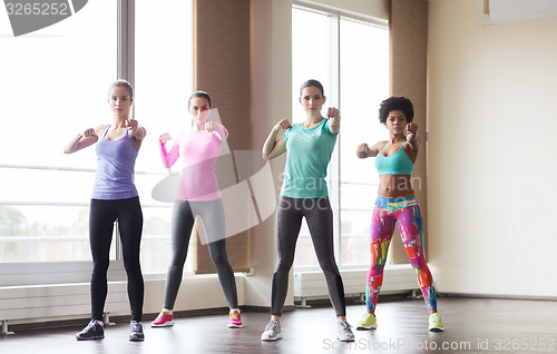 Image of group of women working out in gym