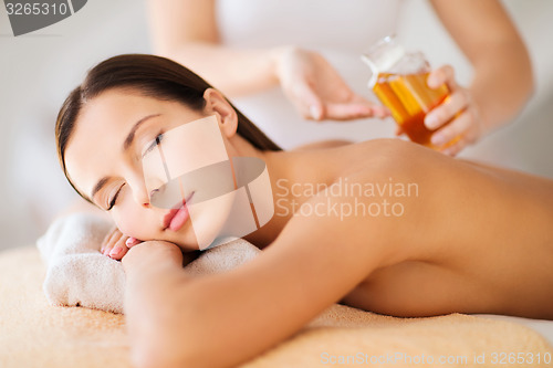 Image of beautiful woman in spa