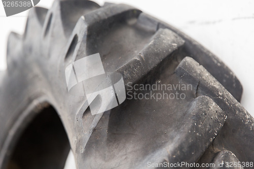 Image of close up of truck wheel tire