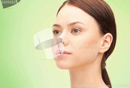 Image of beautiful young woman face