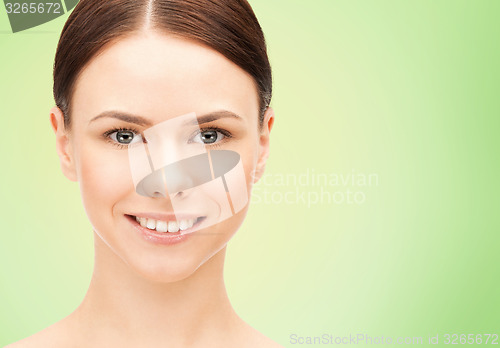 Image of beautiful young woman face