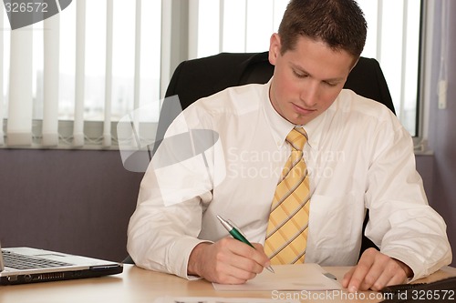 Image of Businessman in office