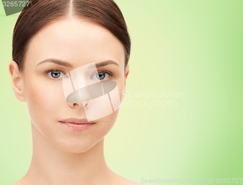 Image of beautiful young woman face