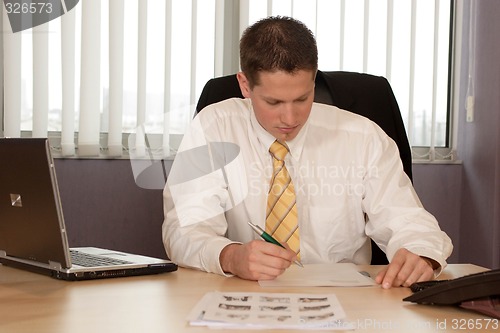 Image of Businessman in office