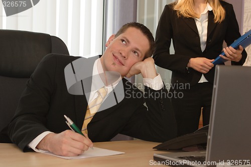 Image of Businessman smiling