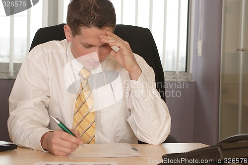 Image of Businessman in office