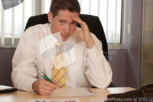 Image of Businessman in office