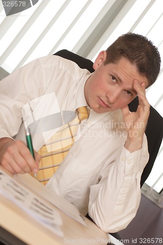 Image of Businessman in office