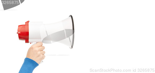 Image of woman with megaphone