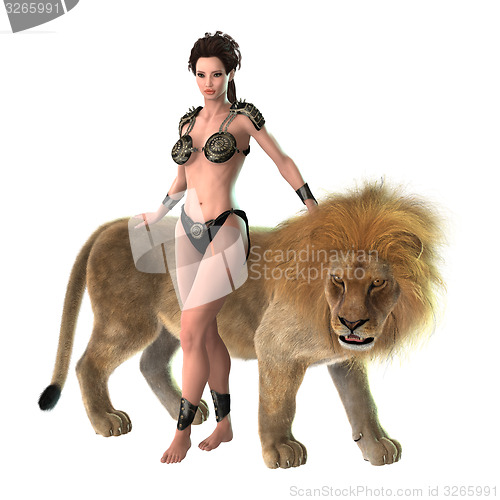 Image of Lady and Lion