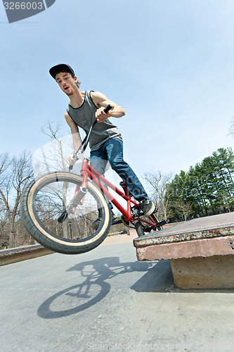 Image of BMX Rider Grinding