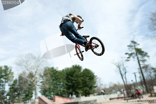 Image of BMX Rider Jumping