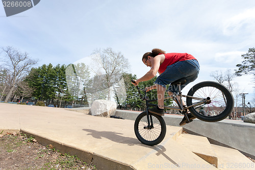 Image of BMX Rider Doing Tricks
