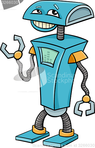 Image of robot character cartoon illustration