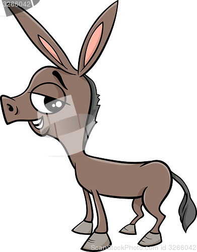 Image of baby donkey cartoon illustration