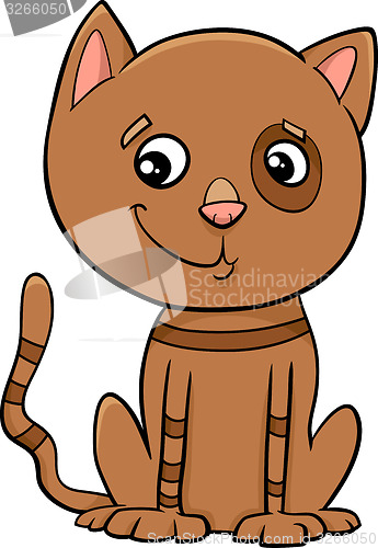 Image of cat kitten cartoon illustration
