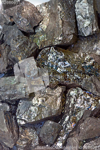 Image of stack of black coal 