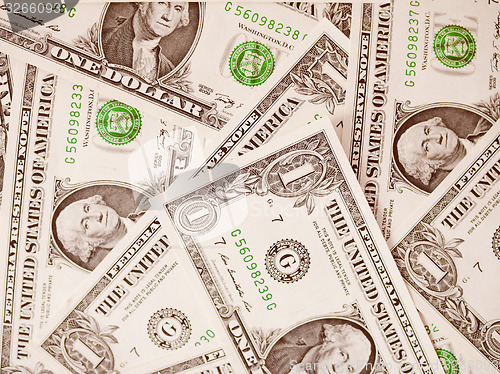Image of Retro look Dollar notes 1 Dollar