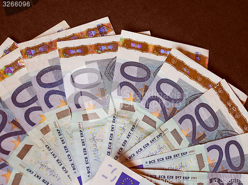 Image of Retro look Euro bank notes