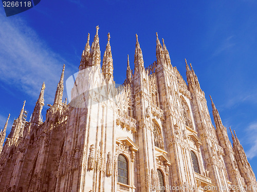 Image of Retro look Milan Cathedral