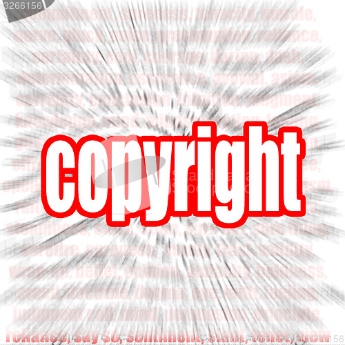 Image of Copyright word cloud