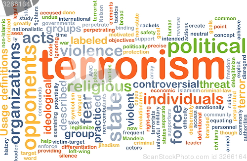 Image of Terrorism background concept